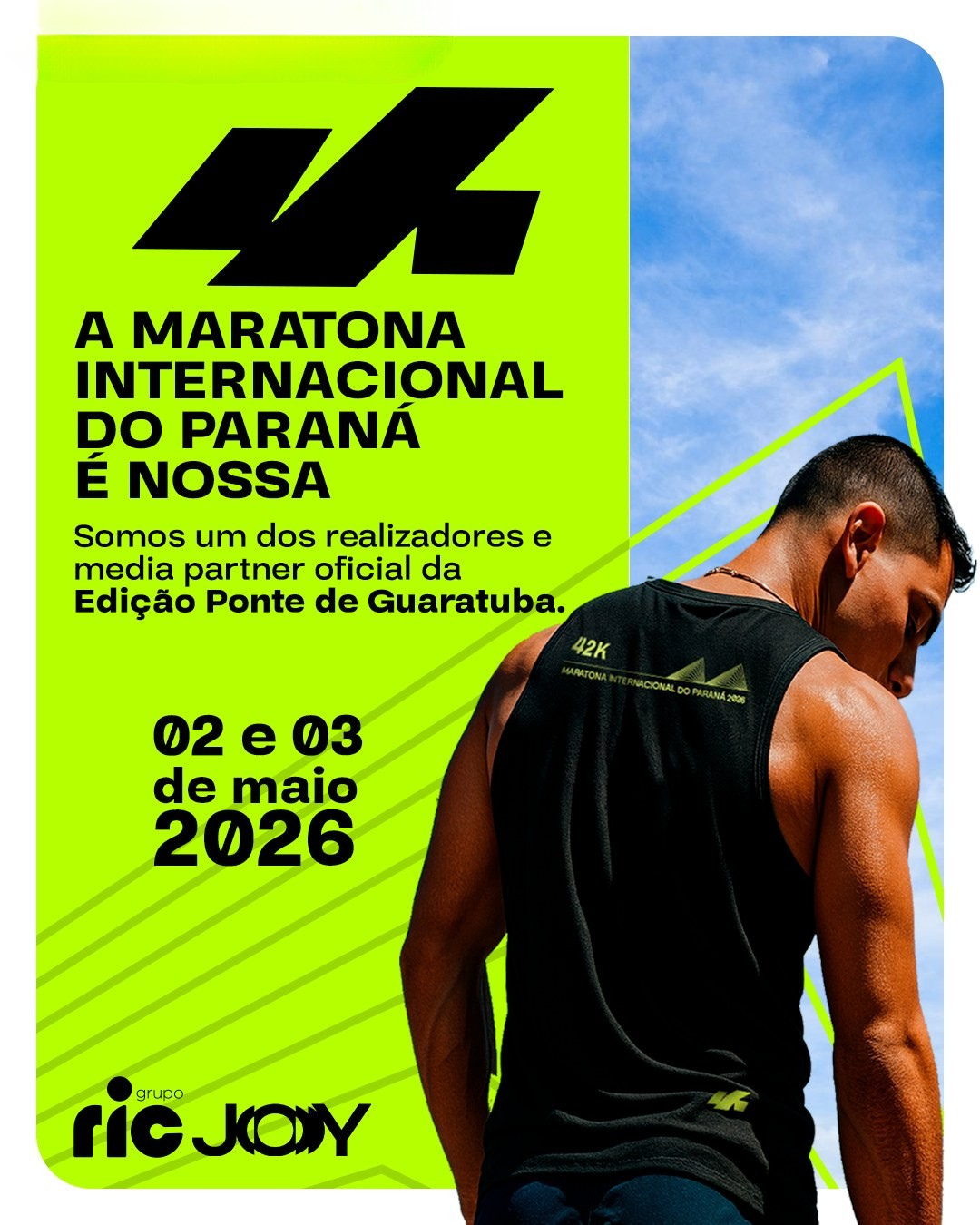 O Grupo Ric é um dos idealizadores da Maratona Internacional do Paraná edição Ponte de Guaratuba